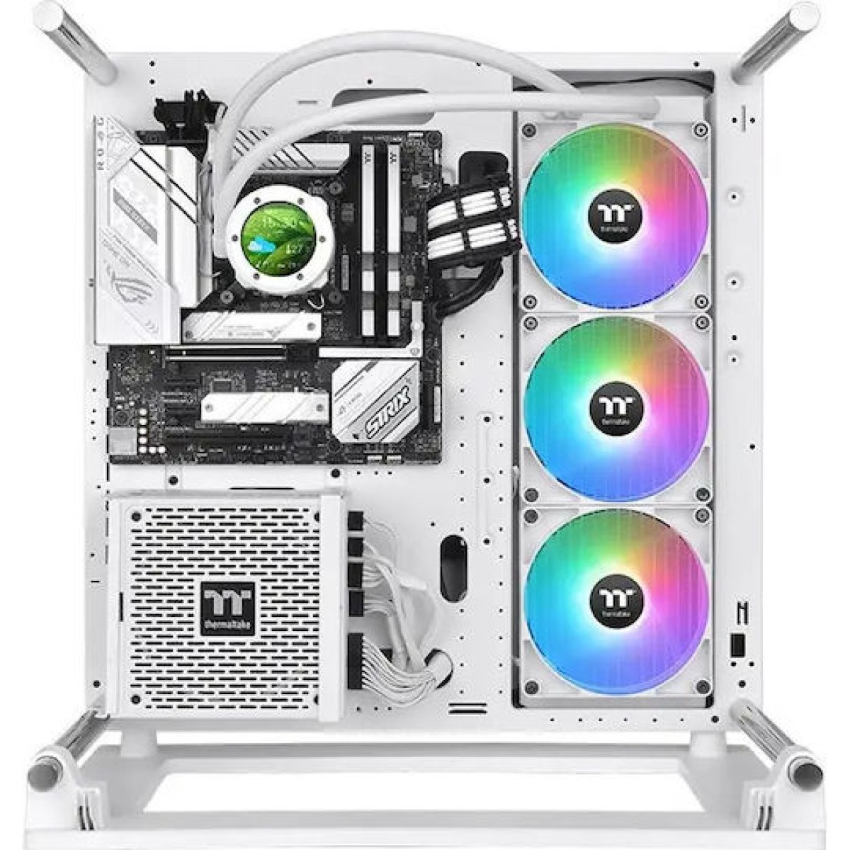 Thermaltake TH420 V2 Ultra Υδρόψυξη Επεξεργαστή Τριπλού Ανεμιστήρα 140mm για Socket AM4/AM5/1700/1200/115x με ARGB Φωτισμό Λευκή