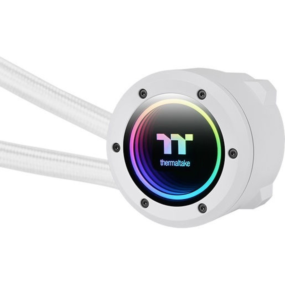 Thermaltake TH120 V2 (v2) Υδρόψυξη Επεξεργαστή Μονού Ανεμιστήρα 120mm για Socket 1200 με ARGB Φωτισμό Λευκή