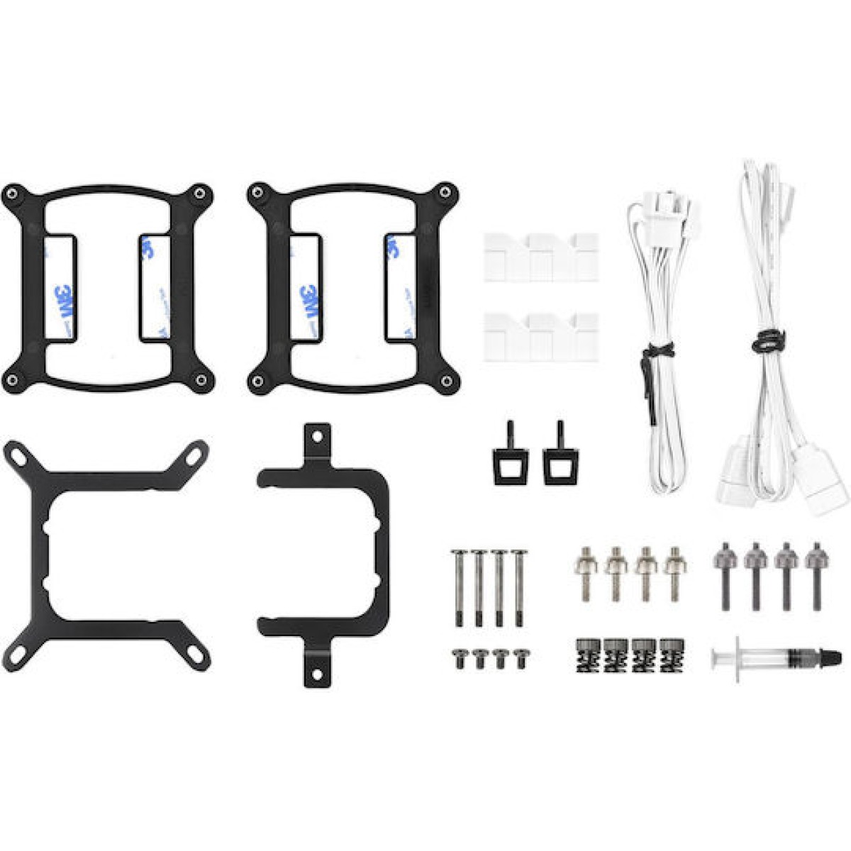 Thermaltake TH120 V2 (v2) Υδρόψυξη Επεξεργαστή Μονού Ανεμιστήρα 120mm για Socket 1200 με ARGB Φωτισμό Λευκή