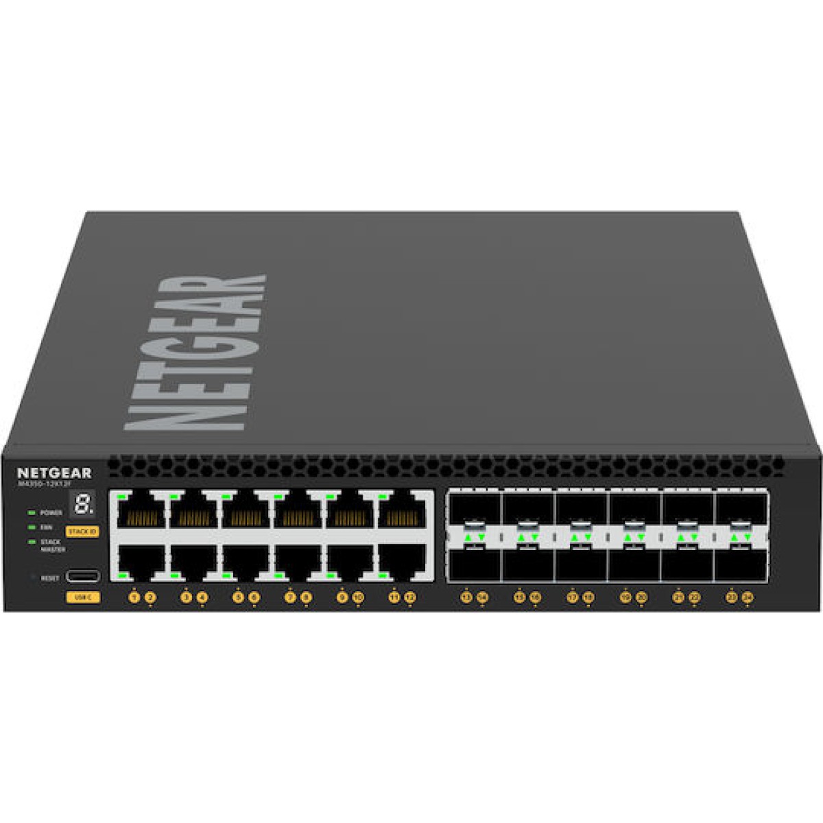 NetGear XSM4324-100NES v1 Managed L3 PoE Switch με 12 Θύρες Gigabit (1Gbps) Ethernet και 12 SFP Θύρες