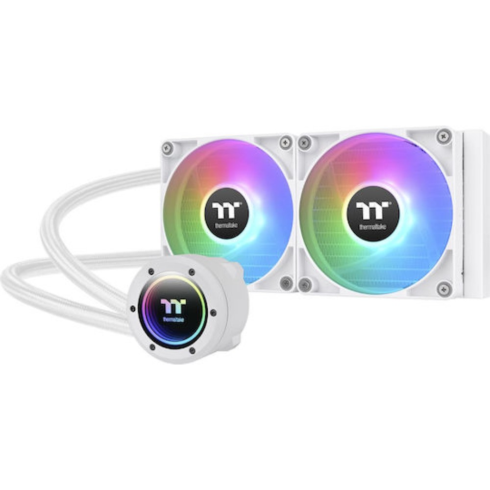 Thermaltake TH240 V2 ARGB Sync (v2) Υδρόψυξη Επεξεργαστή Διπλού Ανεμιστήρα 120mm για Socket 1200 Λευκή