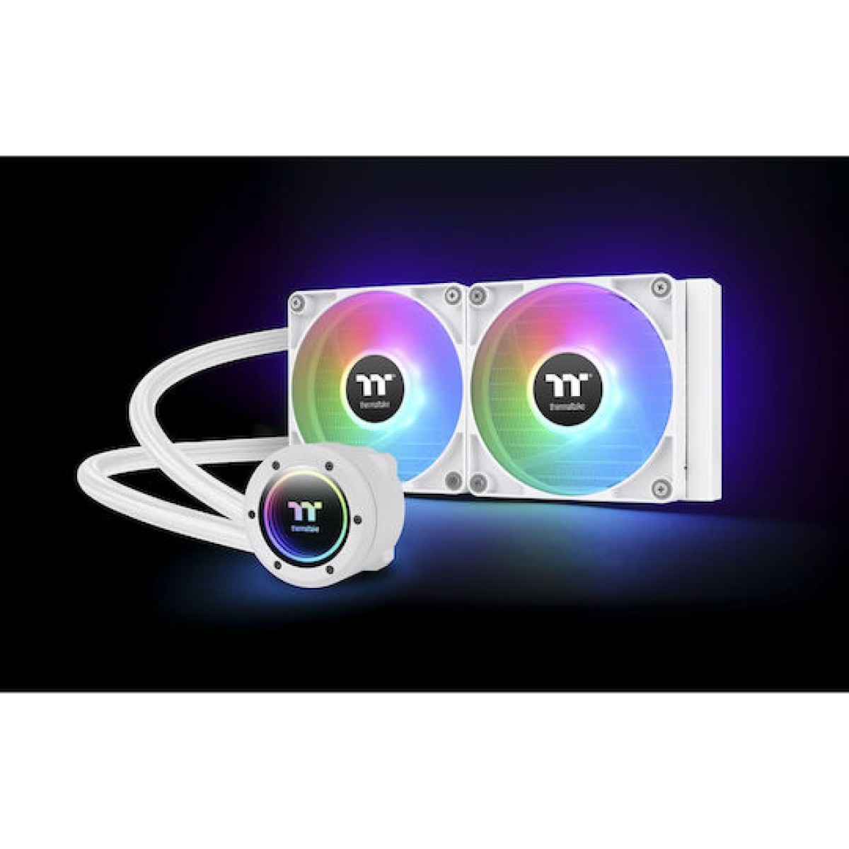 Thermaltake TH240 V2 ARGB Sync (v2) Υδρόψυξη Επεξεργαστή Διπλού Ανεμιστήρα 120mm για Socket 1200 Λευκή