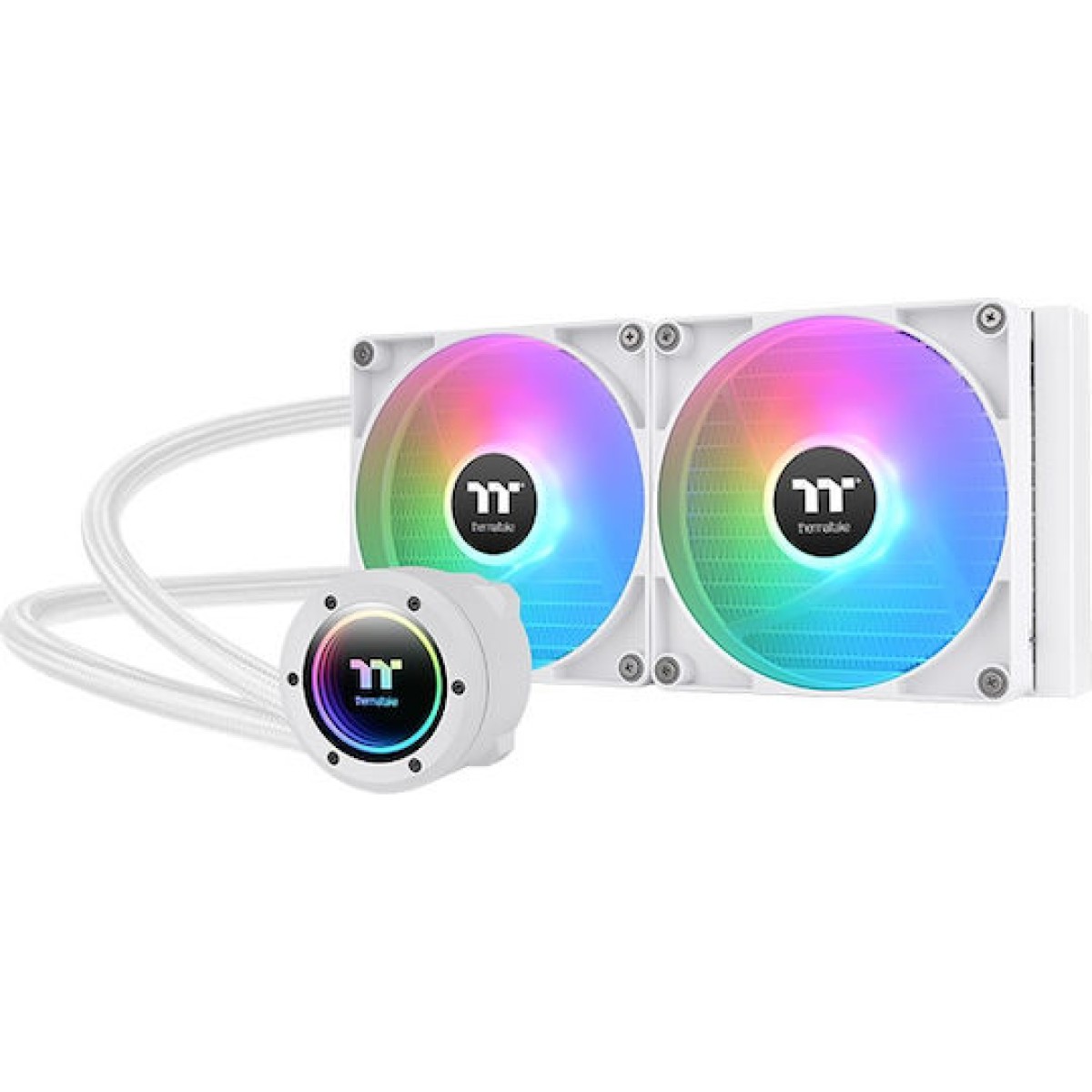 Thermaltake TH280 V2 ARGB (v2) Υδρόψυξη Επεξεργαστή Διπλού Ανεμιστήρα 140mm για Socket AM4/AM5/1700/1200/115x Λευκή