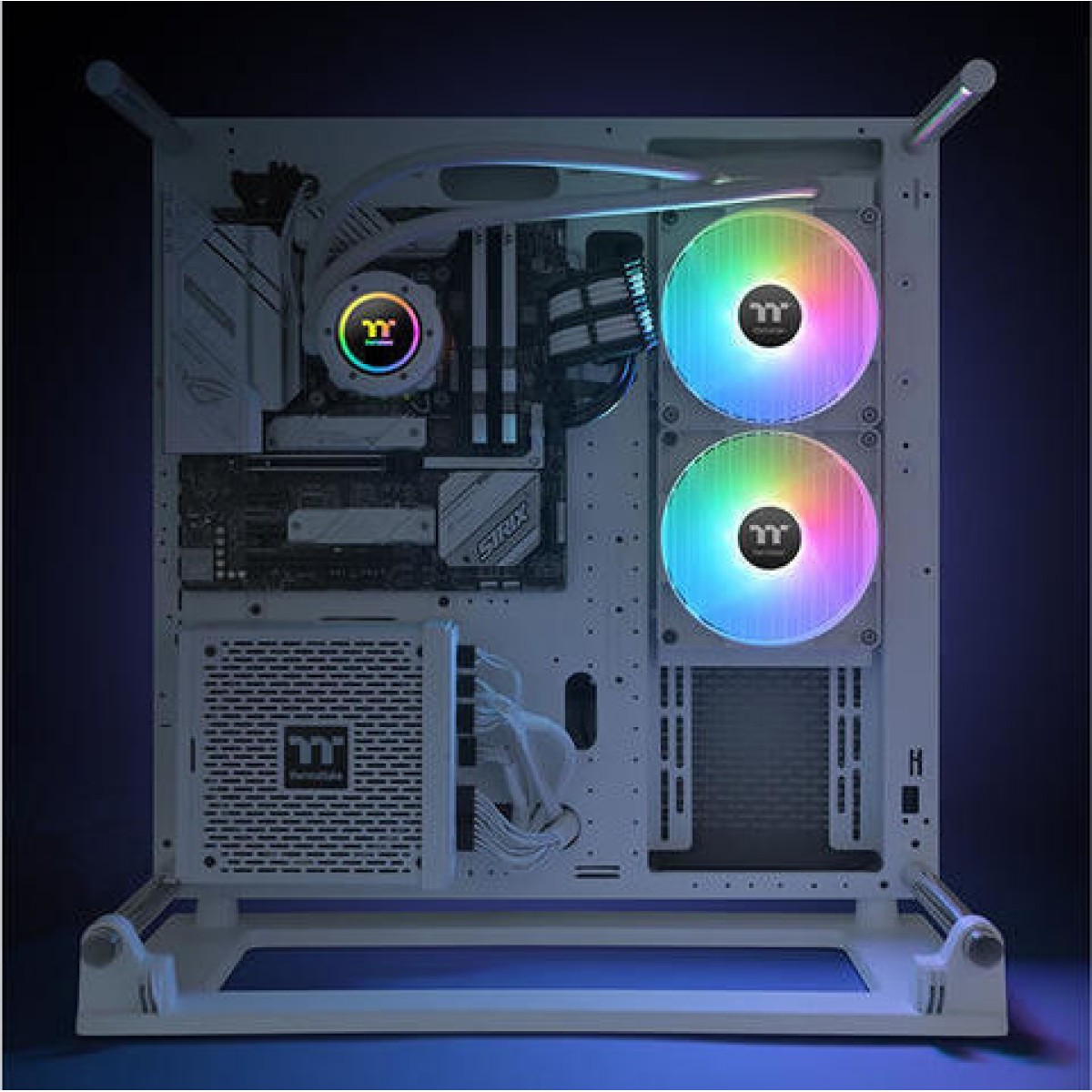 Thermaltake TH280 V2 ARGB (v2) Υδρόψυξη Επεξεργαστή Διπλού Ανεμιστήρα 140mm για Socket AM4/AM5/1700/1200/115x Λευκή