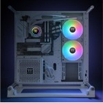 Thermaltake TH280 V2 ARGB (v2) Υδρόψυξη Επεξεργαστή Διπλού Ανεμιστήρα 140mm για Socket AM4/AM5/1700/1200/115x Λευκή