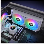 Thermaltake TH280 V2 ARGB (v2) Υδρόψυξη Επεξεργαστή Διπλού Ανεμιστήρα 140mm για Socket AM4/AM5/1700/1200/115x Λευκή