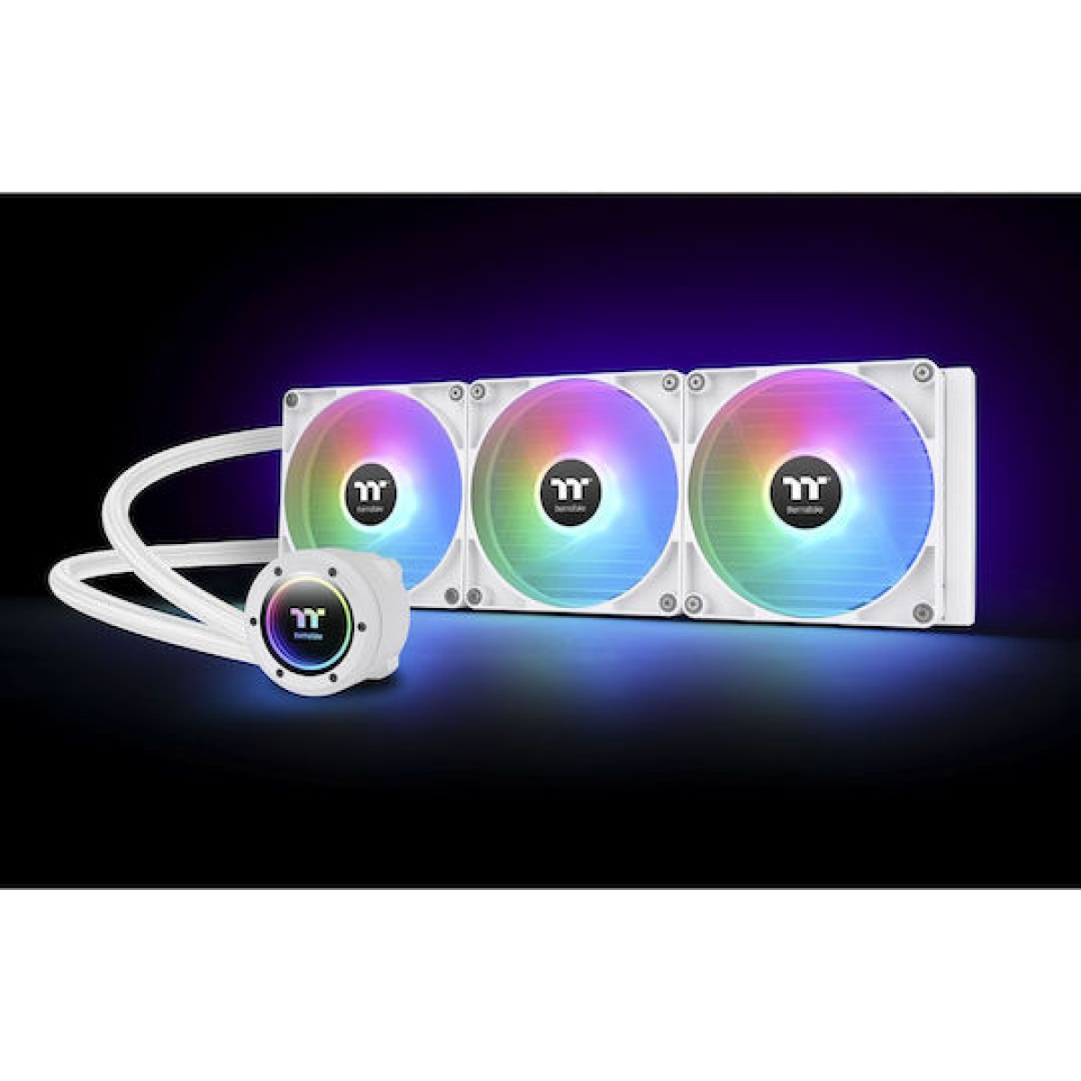 Thermaltake TH420 V2 ARGB Sync (v2) Υδρόψυξη Επεξεργαστή Τριπλού Ανεμιστήρα 140mm για Socket AM4/AM5/1700/1200/115x Λευκή