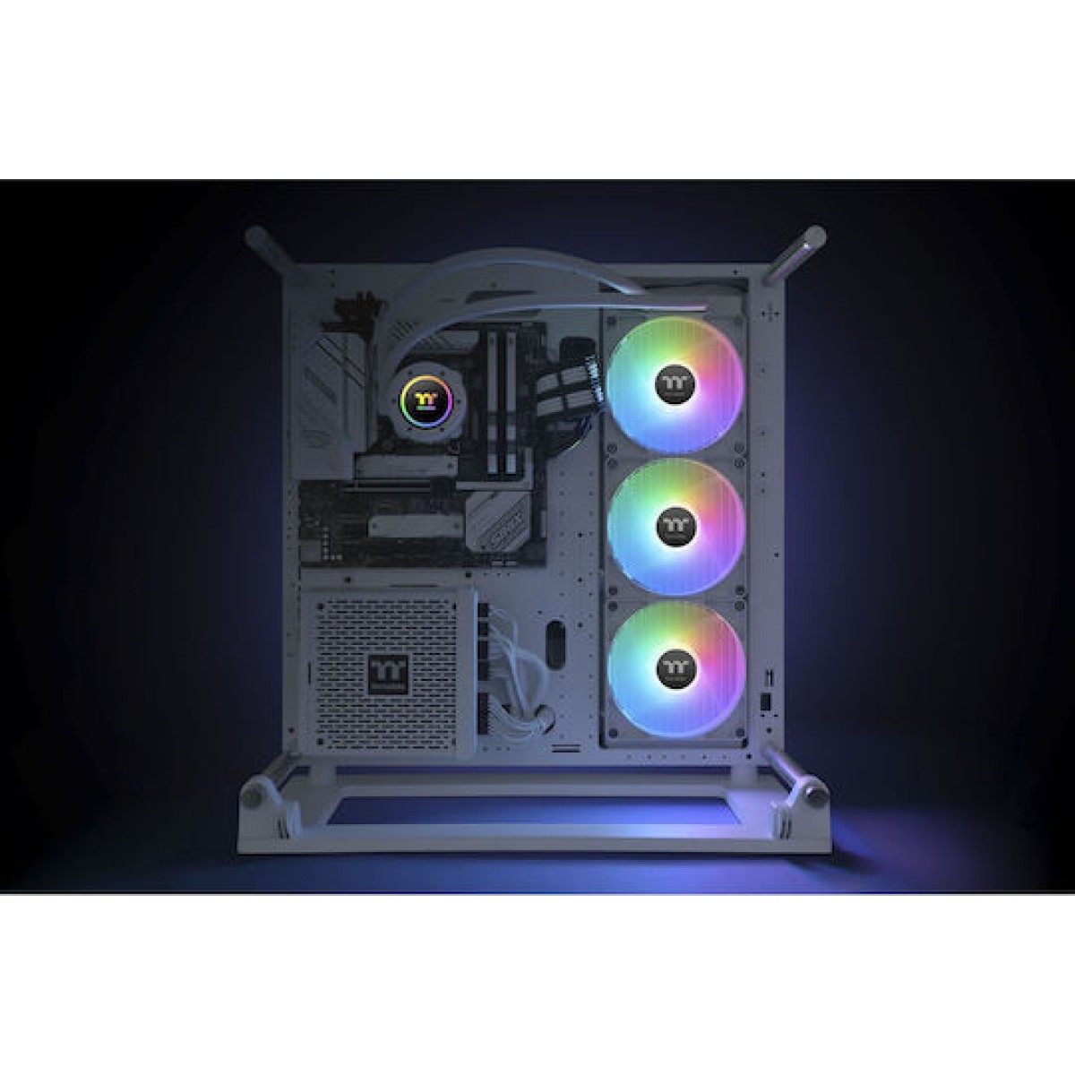 Thermaltake TH420 V2 ARGB Sync (v2) Υδρόψυξη Επεξεργαστή Τριπλού Ανεμιστήρα 140mm για Socket AM4/AM5/1700/1200/115x Λευκή