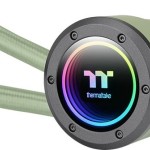 Thermaltake TH280 V2 Matcha Green Edition Υδρόψυξη Επεξεργαστή Διπλού Ανεμιστήρα 140mm για Socket AM4/AM5/1700/1200/115x με ARGB Φωτισμό Πράσινη