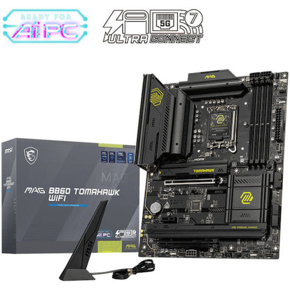 MSI MAG B860 Tomahawk WiFi Motherboard ATX με Intel 1851 Socket 7E39-001R