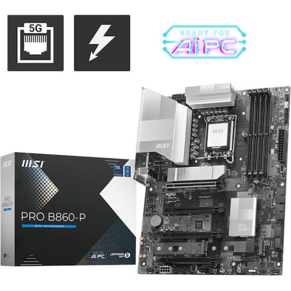 MSI Pro B860-P Motherboard ATX με Intel 1851 Socket PRO_B860-P 7E41-002R