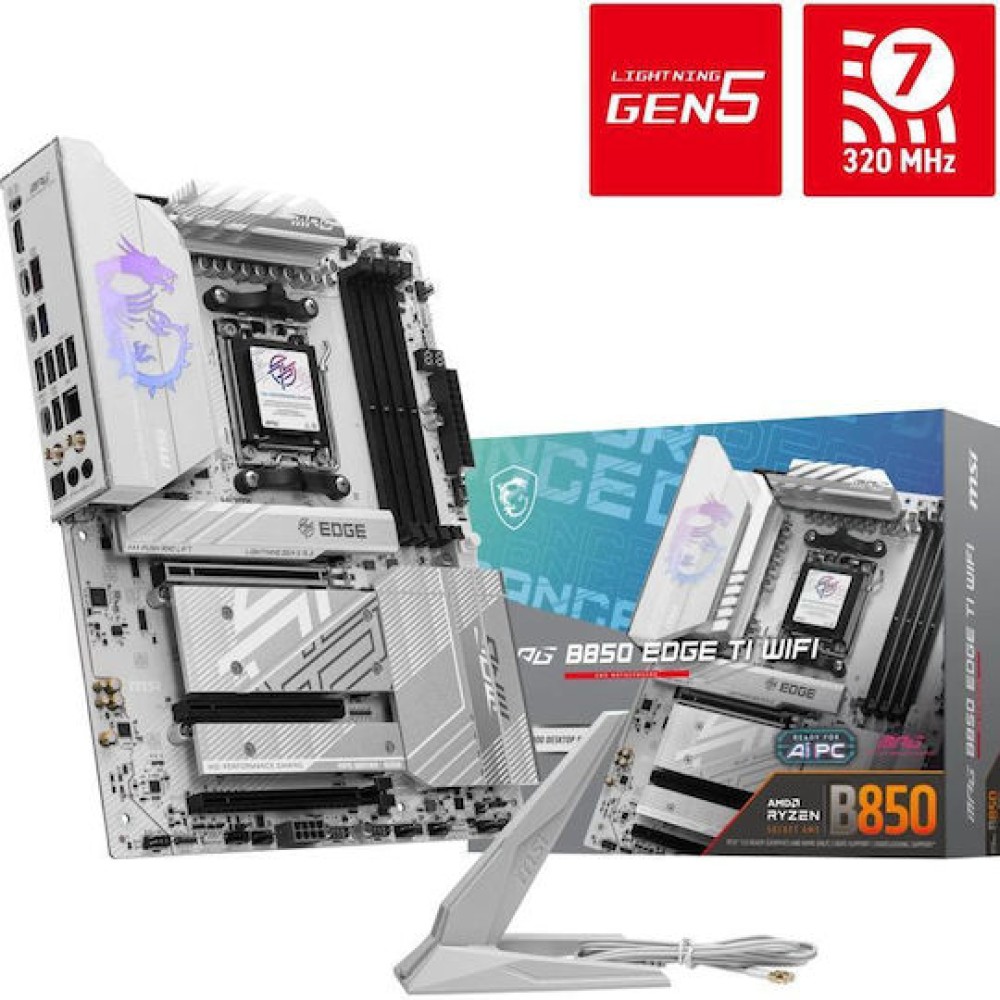 MSI MPG B850 EDGE TI WIFI Motherboard ATX με AMD AM5 Socket