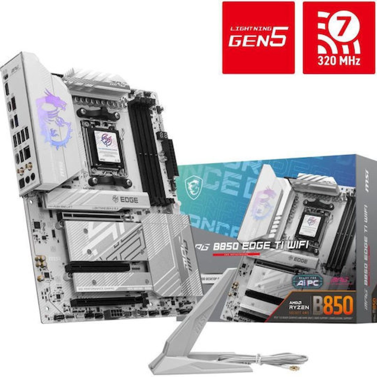 MSI MPG B850 EDGE TI WIFI Motherboard ATX με AMD AM5 Socket