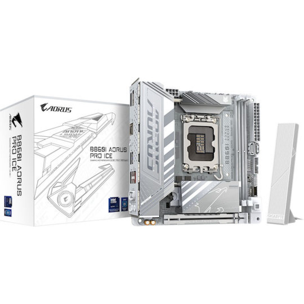 Gigabyte B860I Aorus Pro ICE Wi-Fi Motherboard Mini ITX με Intel 1851 Socket