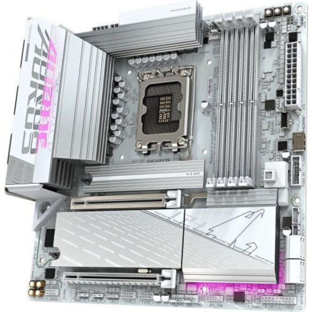 Gigabyte B860M Aorus Elite WIFI6E Ice Motherboard Micro ATX με Intel 1851 Socket