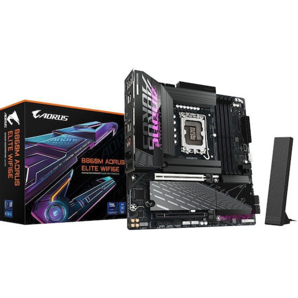 Gigabyte B860M Aorus Elite WIFI6E Motherboard Micro ATX με Intel 1851 Socket
