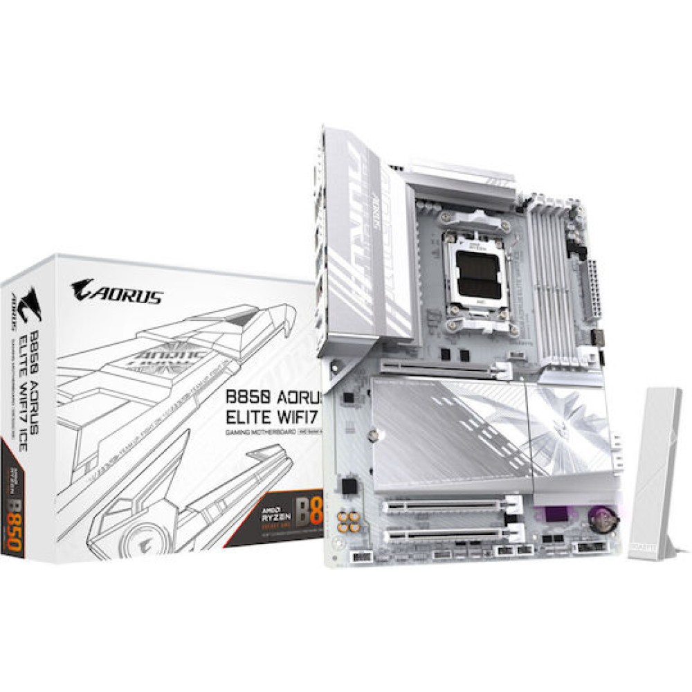 Gigabyte B850 AORUS ELITE WIFI7 ICE Motherboard ATX με AMD AM5 Socket