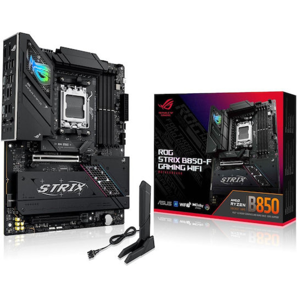 Asus ROG STRIX B850-F GAMING WIFI Motherboard ATX με AMD AM5 Socket 90MB1J70-M0EAY0