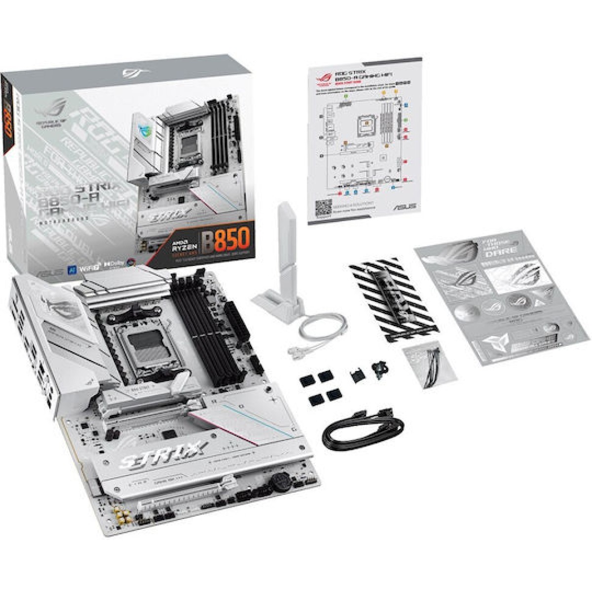 Asus ROG STRIX B850-A GAMING WIFI Motherboard ATX με AMD AM5 Socket 90MB1J50-M0EAY0