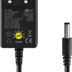 Goobay Ρυθμιζόμενο Universal Τροφοδοτικό 5 2.4A 12W με σετ βυσμάτων (74436)