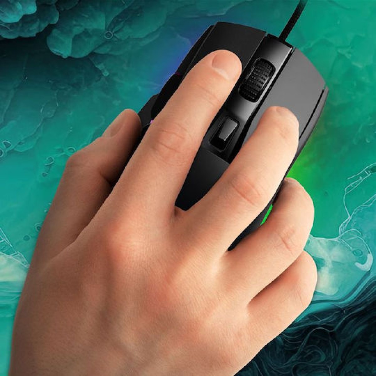 Sharkoon SGM35 RGB Gaming Ποντίκι 6400 DPI Μαύρο