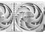 Montech HyperFlow Silent 360 Υδρόψυξη Επεξεργαστή Τριπλού Ανεμιστήρα 120mm για Socket AM5/1700/1200/115x Λευκή