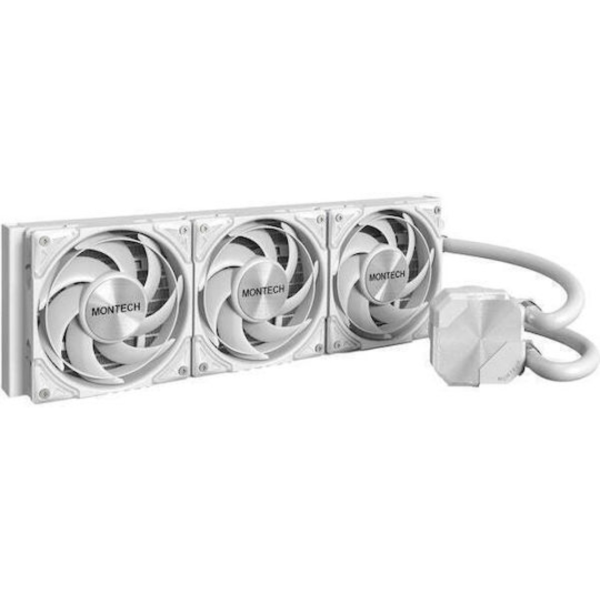 Montech HyperFlow Silent 360 Υδρόψυξη Επεξεργαστή Τριπλού Ανεμιστήρα 120mm για Socket AM5/1700/1200/115x Λευκή