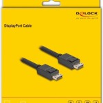 DeLock Cable DisplayPort male - DisplayPort male 1.8m Μαύρο (81175)