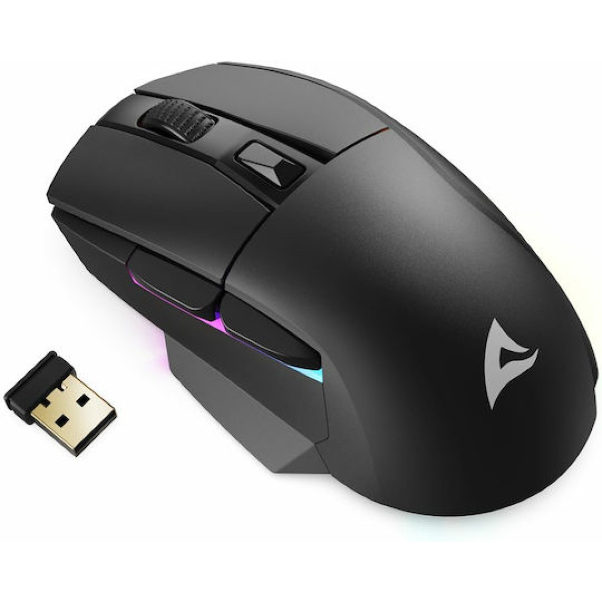 Sharkoon SGM50W Ασύρματο RGB Gaming Ποντίκι 6400 DPI Μαύρο