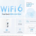 TP-LINK Deco X10 v1 Access Point Wi‑Fi 6 Dual Band (2.4 & 5GHz) Λευκό