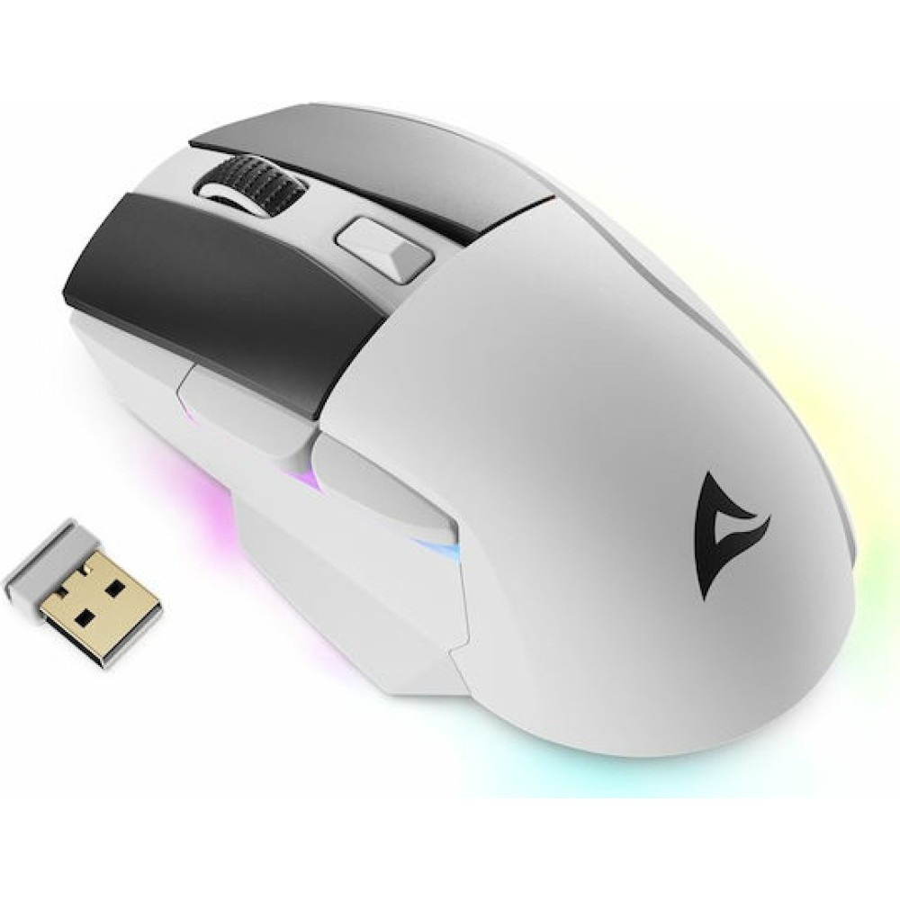 Sharkoon SGM50W Ασύρματο RGB Gaming Ποντίκι 6400 DPI Λευκό