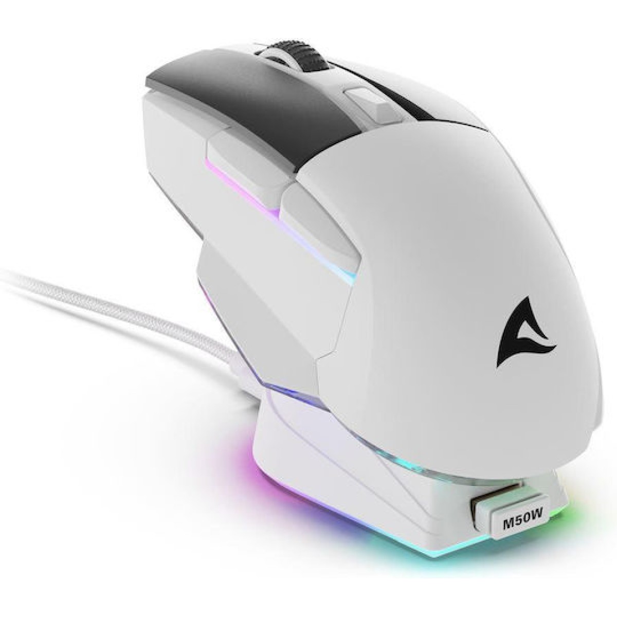 Sharkoon SGM50W Ασύρματο RGB Gaming Ποντίκι 6400 DPI Λευκό