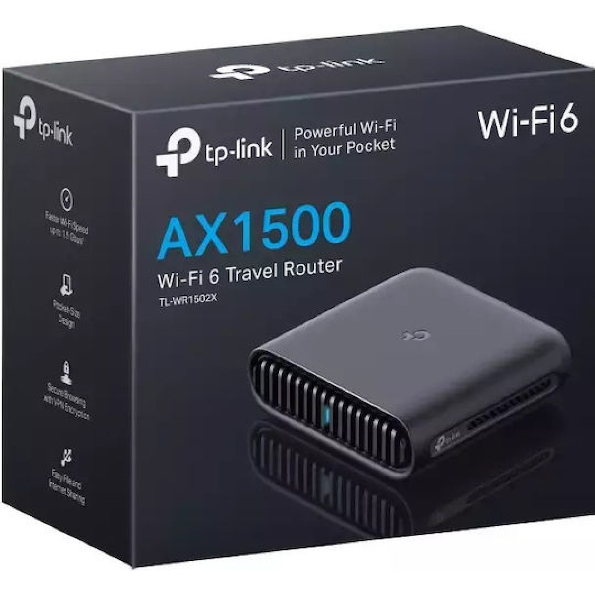 TP-LINK TL-WR1502X v1 Ασύρματο Mobile Router Wi‑Fi 6