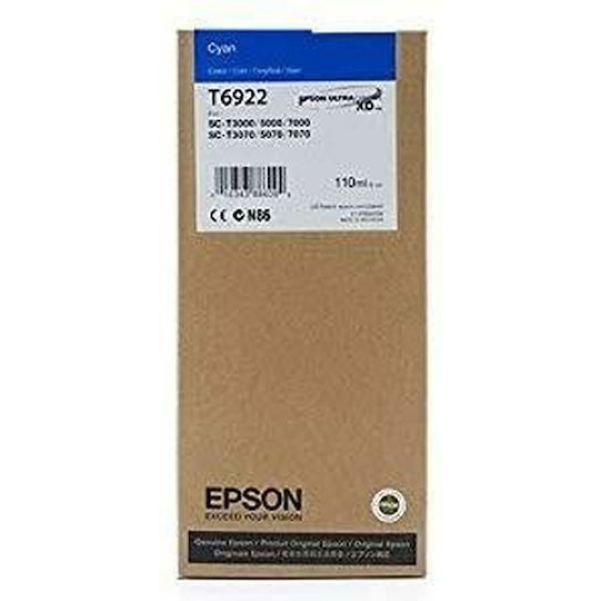 Epson UltraChrome XD T692200 Γνήσιο Μελάνι Εκτυπωτή InkJet Κυανό (C13T69220N)