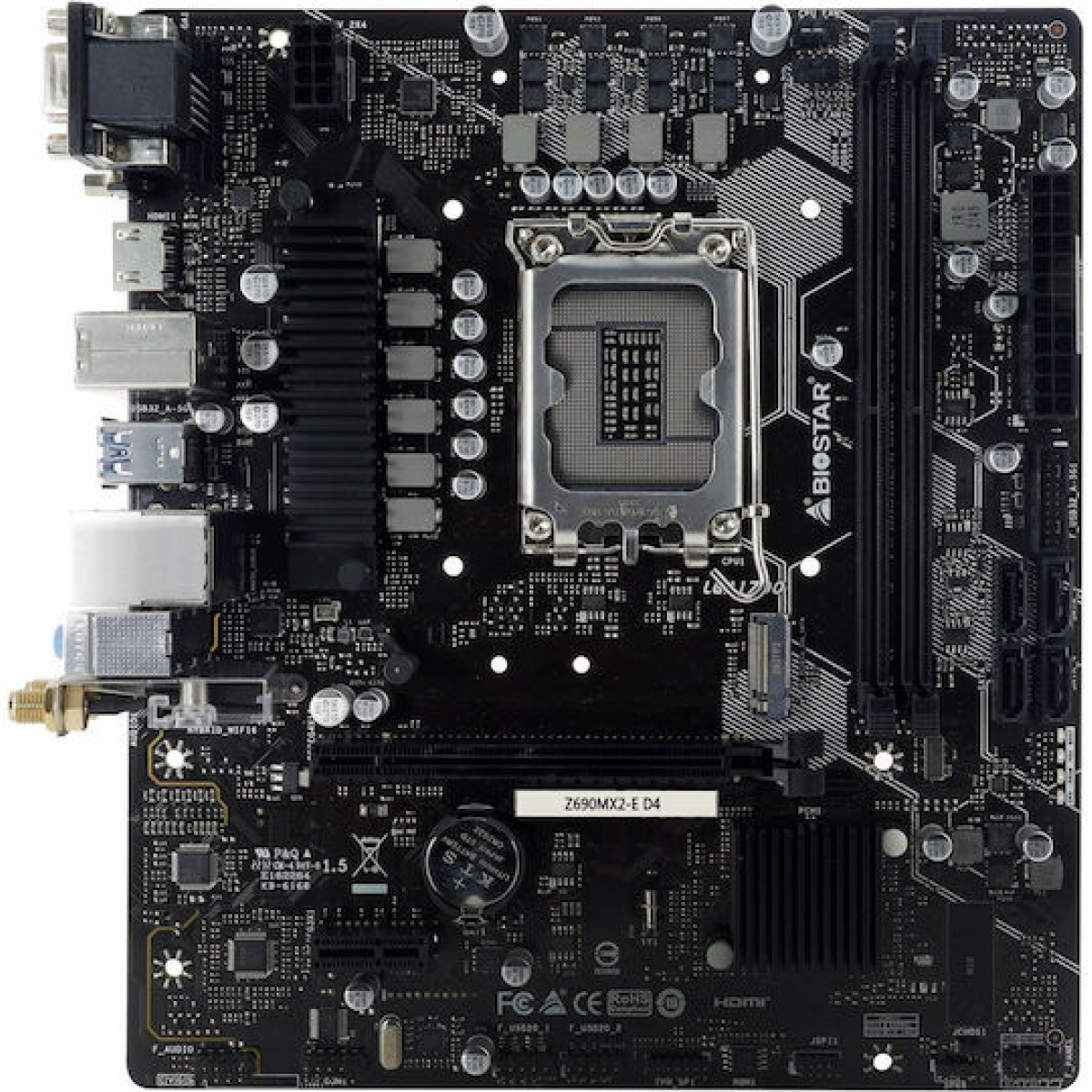 Biostar Z690MX2-E D4 Motherboard Micro ATX με Intel 1700 Socket