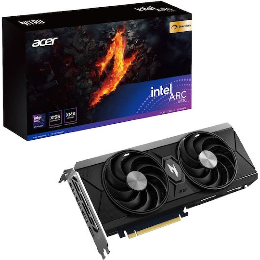 Acer ARC B570 10GB GDDR6 Nitro OC Κάρτα Γραφικών
