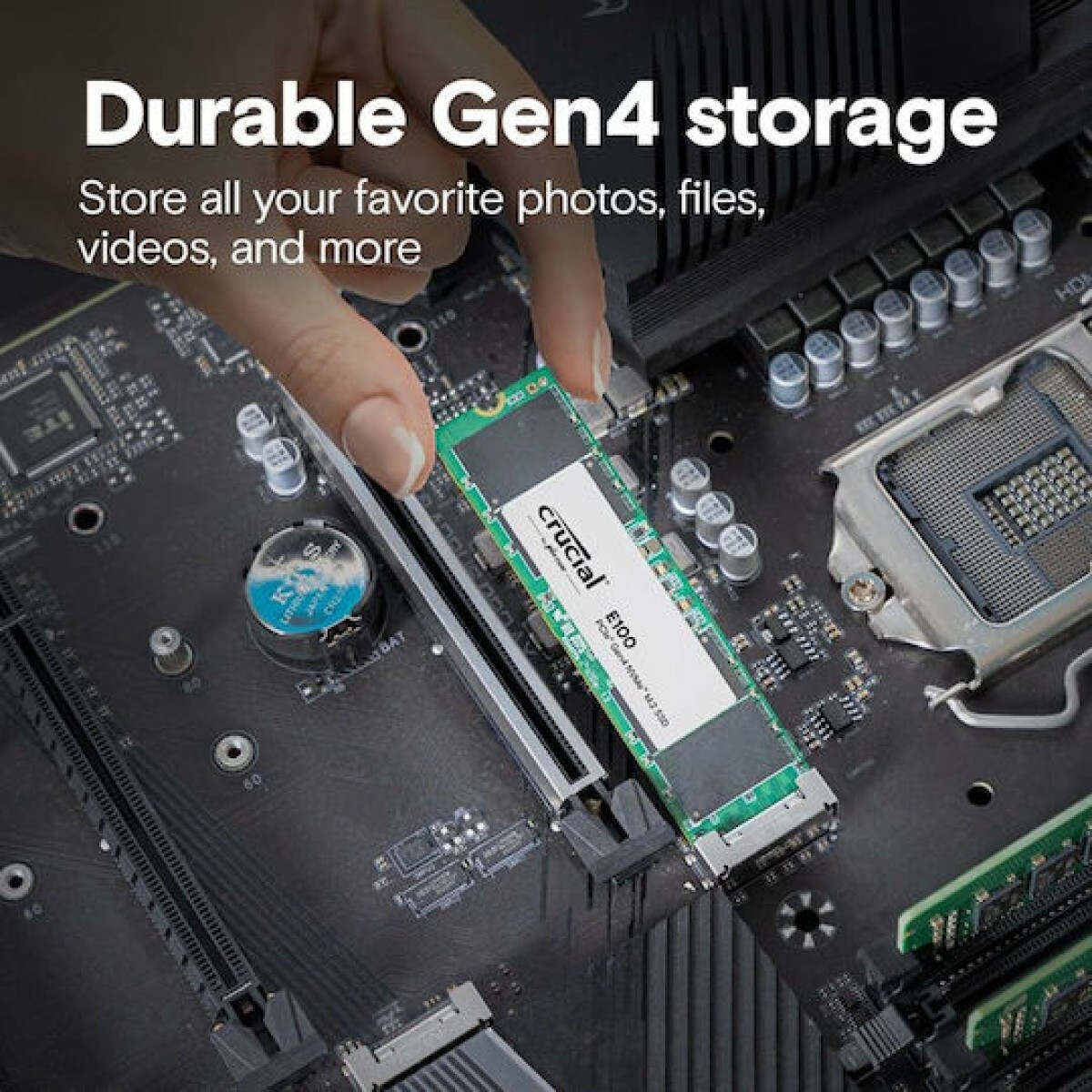 Crucial E100 SSD 2TB M.2 NVMe PCI Express 4.0