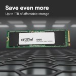 Crucial E100 SSD 2TB M.2 NVMe PCI Express 4.0
