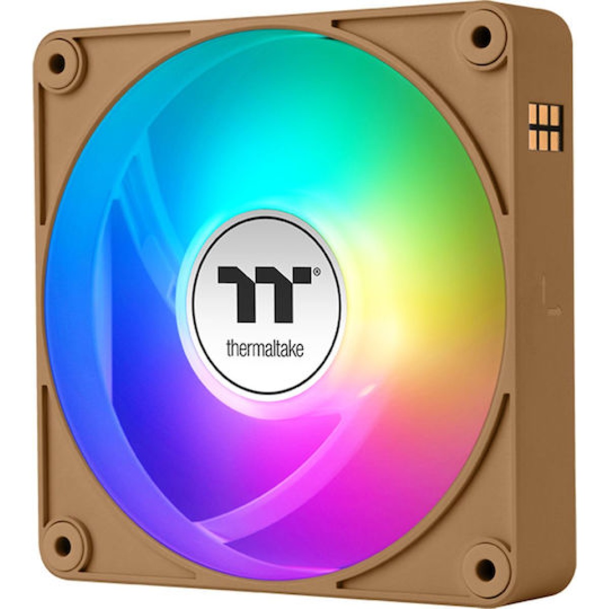 Thermaltake CT120 EX Case Fan με ARGB Φωτισμό και Σύνδεση 3-Pin / 4-Pin PWM 3τμχ Gravel Sand