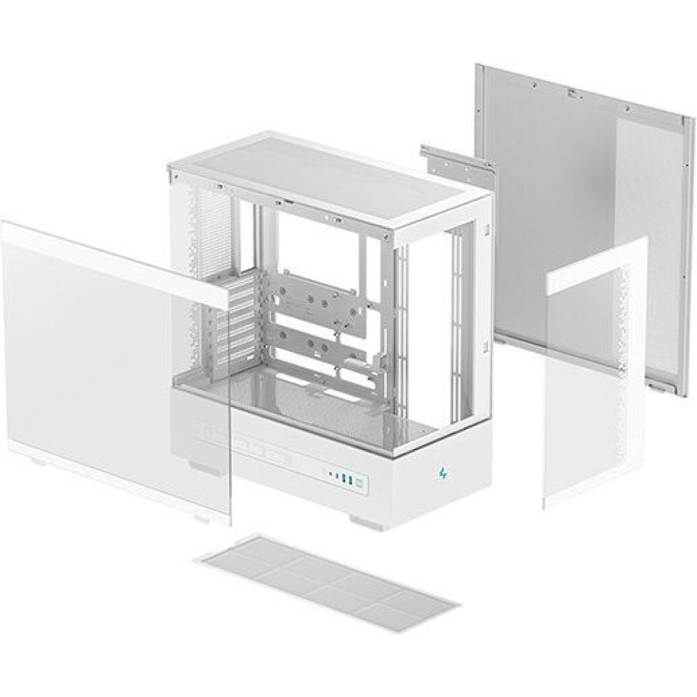 Deepcool CH690 Digital Midi Tower Κουτί Υπολογιστή με Πλαϊνό Παράθυρο Λευκό