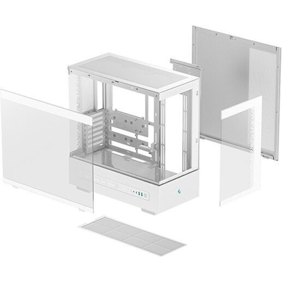 Deepcool CH690 Digital Midi Tower Κουτί Υπολογιστή με Πλαϊνό Παράθυρο Λευκό