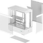 Deepcool CH690 Digital Midi Tower Κουτί Υπολογιστή με Πλαϊνό Παράθυρο Λευκό