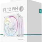 Deepcool FL12 Case Fan 120mm με RGB Φωτισμό 3τμχ Λευκό