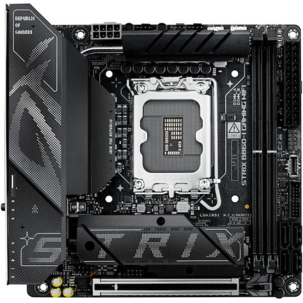 Asus Rog Strix B860-I Gaming WIFI Motherboard Mini ITX με Intel 1851 Socket 90MB1JB0-M0EAY0