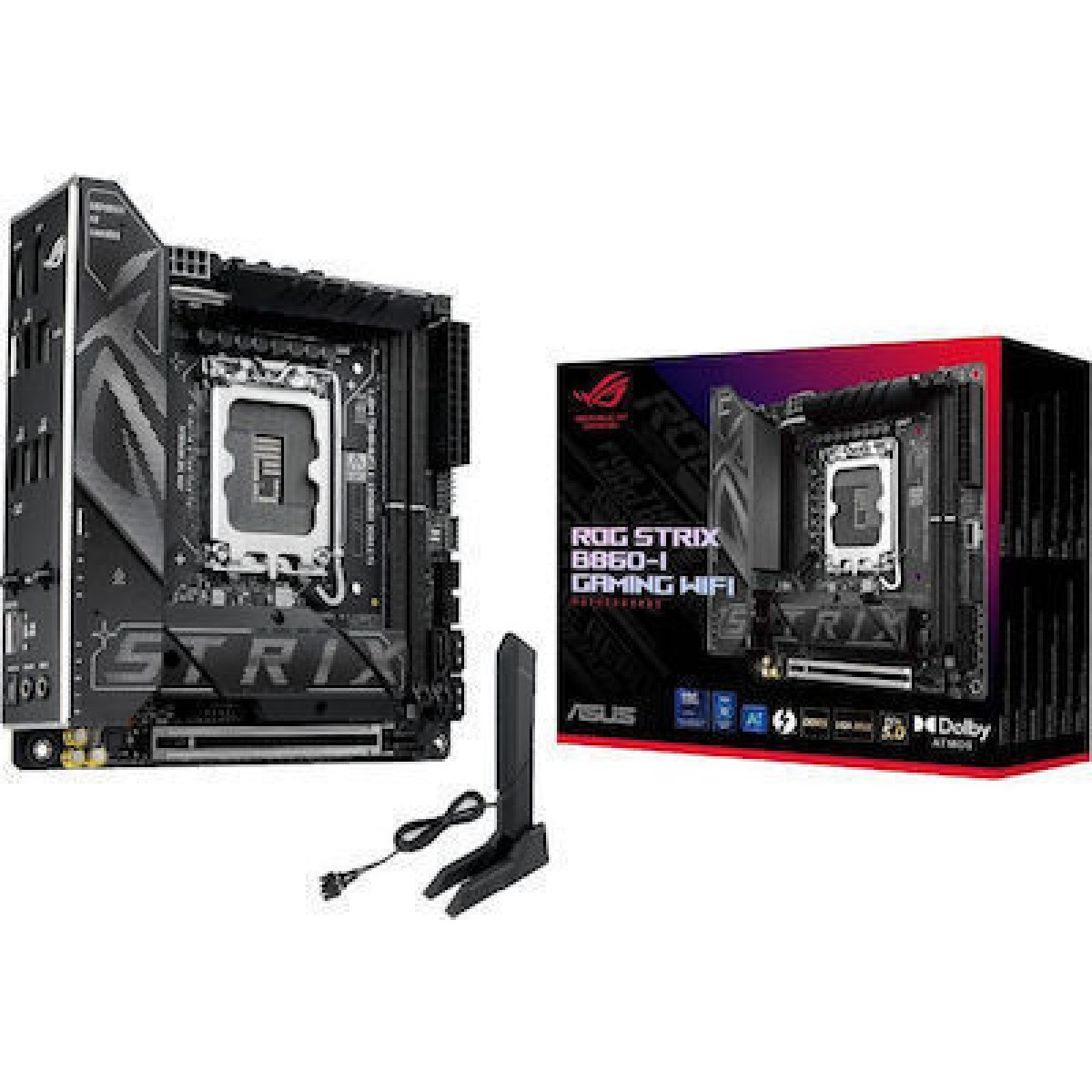 Asus Rog Strix B860-I Gaming WIFI Motherboard Mini ITX με Intel 1851 Socket 90MB1JB0-M0EAY0