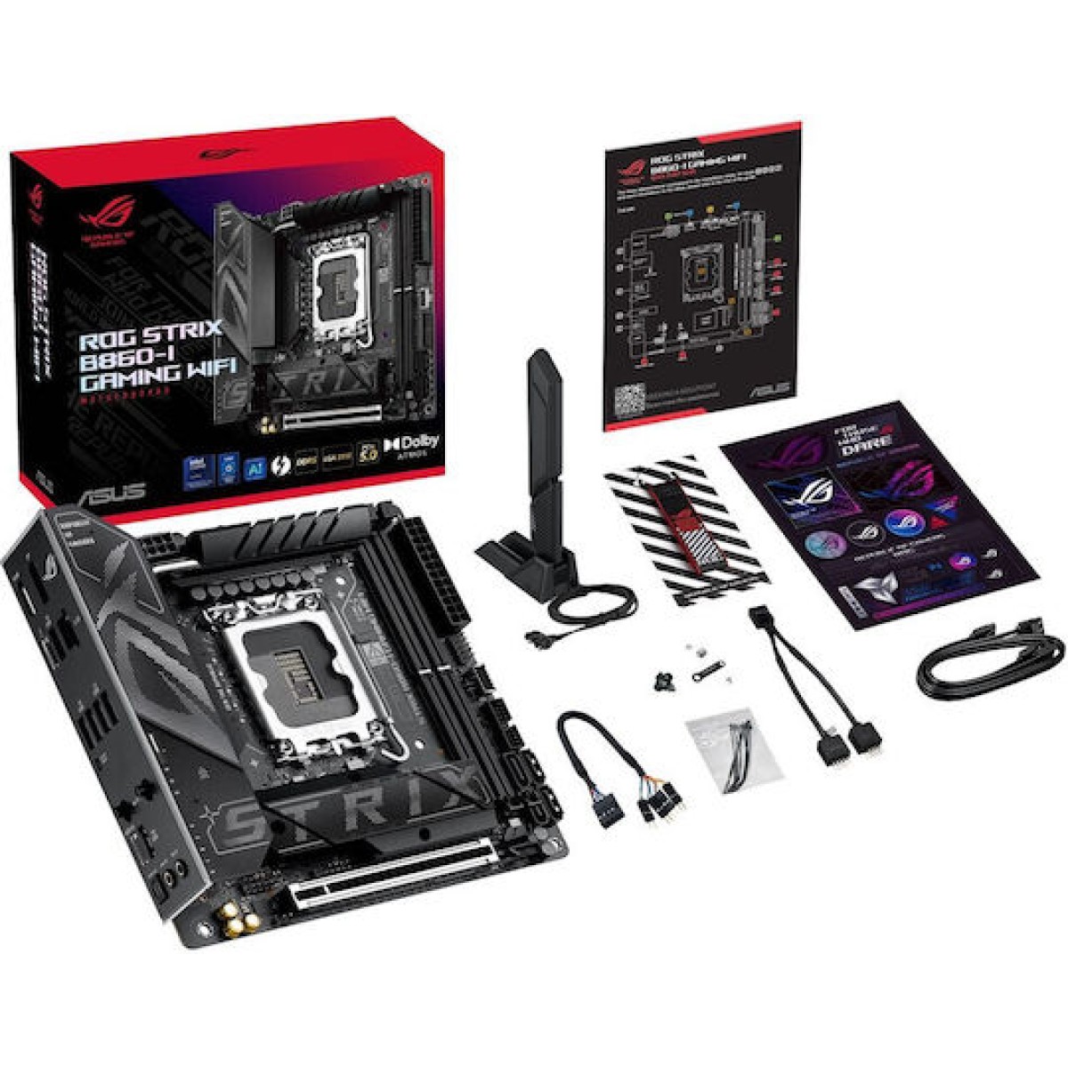 Asus Rog Strix B860-I Gaming WIFI Motherboard Mini ITX με Intel 1851 Socket 90MB1JB0-M0EAY0