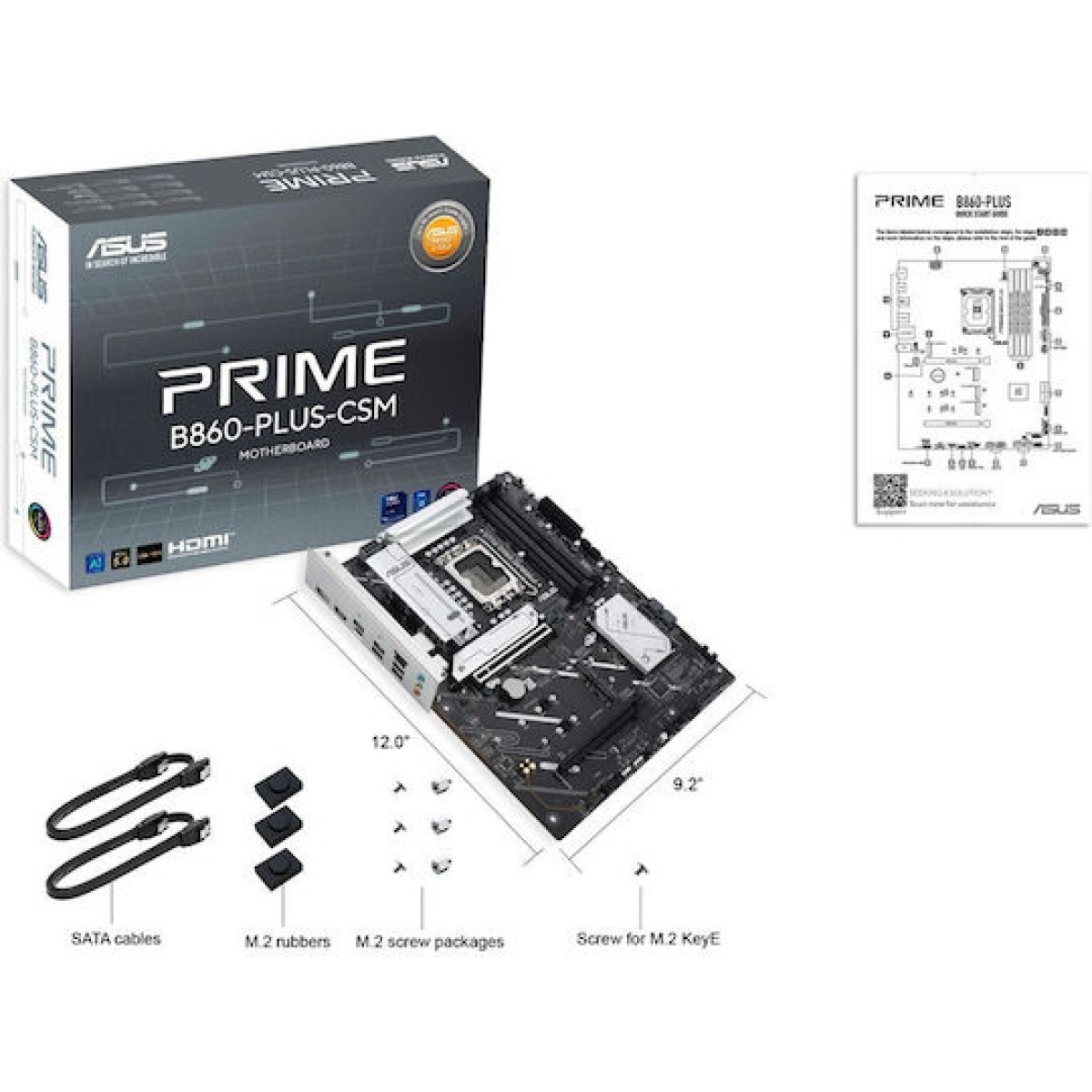 Asus Prime B860-Plus-CSM Motherboard ATX με Intel 1851 Socket 90MB1KA0-M0EAYC