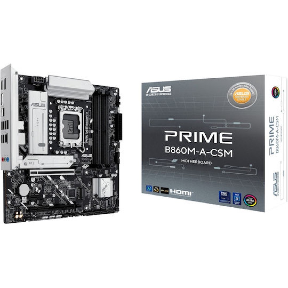 Asus Prime B860M-A-CSM Motherboard Micro ATX με Intel 1851 Socket 90MB1K00-M0EAYC