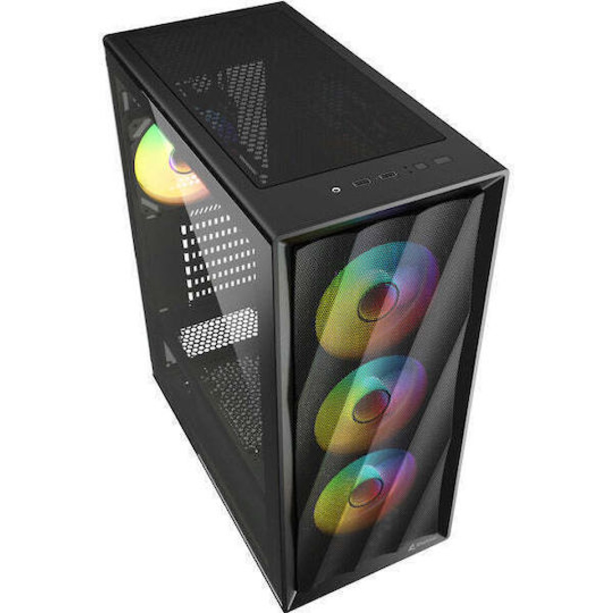 Sharkoon VK4 ARGB Gaming Midi Tower Κουτί Υπολογιστή με Πλαϊνό Παράθυρο Μαύρο