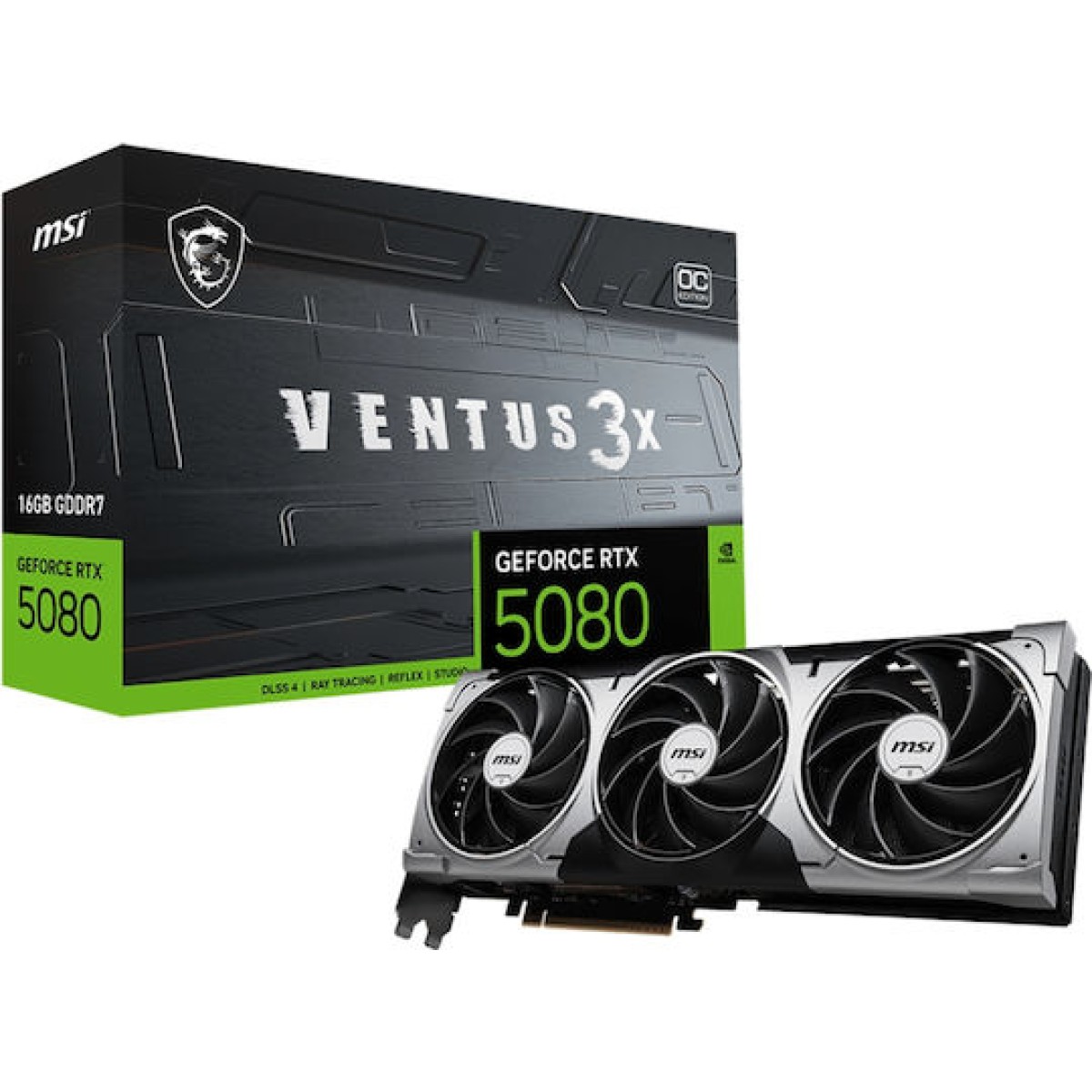 MSI GeForce RTX 5080 16GB GDDR7 Ventus 3X OC Plus Κάρτα Γραφικών